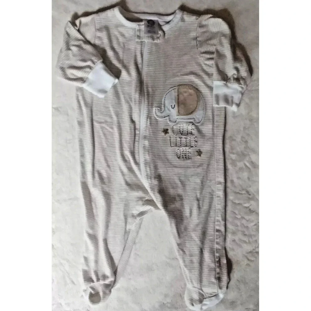 pajamas 0 to 3 month new Gerber Sleeper elephant baby  infant sleepwear